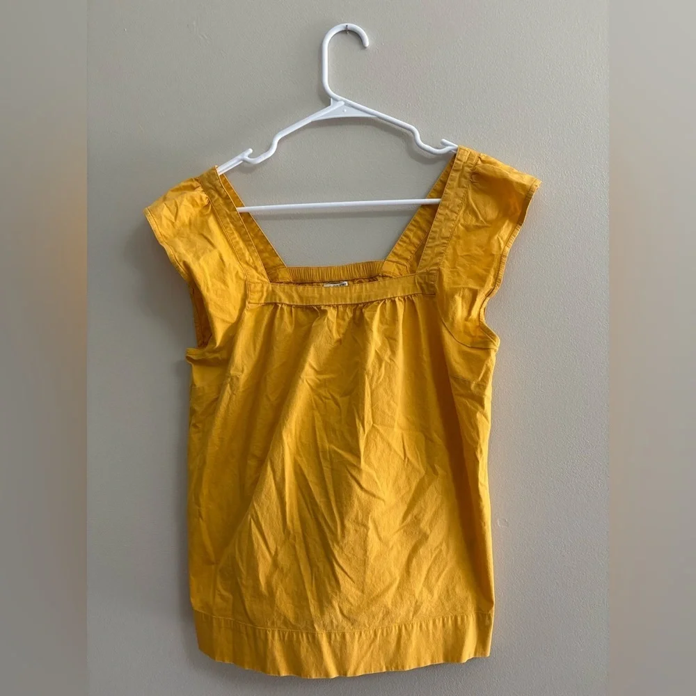 J. Crew Mustard Yellow Blouse